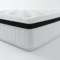 Matelas hybride moderne et durable à ressorts ensachés, 25 cm d'épaisseur, fourni directement par l'usine, logo personnalisé, mousse ondulée en boîte pour projets hôteliers