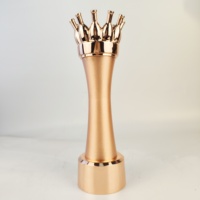 Médailles sportives personnalisées en forme d'avion 3D rose, trophées de qualité, plaques de récompense pour le bowling, médailles sportives en acrylique personnalisées