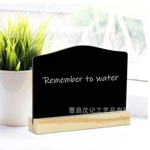 Wooden <b>Message</b> <b>Board</b> Sign Base Stand For Birthday Parties Buffet Tables Reusable 3.94 In X 3.15 In With Cake Design - Product Image 4
