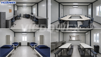 Casa Contenedor Modular de Acero de Ensamblaje Rápido y Diseño Contemporáneo para Uso en Hoteles, Oficinas, Almacenes, Dormitorios y Apartamentos