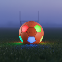 Nouveau haut-parleur sans fil en forme de ballon de football, compatible V5.3, batterie rechargeable 1000-2000mAh, lumières LED RGB, carte TF/radio FM/MP3 5W