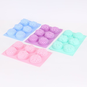 <b>Silicone</b> Cake Mold 6 Cavity Sunflower Shape Food Grade Baking Pastry <b>Tool</b> For DIY Cake Soap Making - Product Image 5