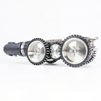 Étanche IP68 360° °   Caméra d'inspection de canalisation industrielle avec zoom laser rotatif 10X pour diamètres de 150 à 3000 mm