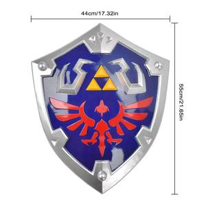 MS The Legend of Zelda: Tears of the Kingdom - Escudo Hylian de Link, Guerrero de Hyrule, de Resina y Fibra de Vidrio, Accesorio de Cosplay Azul - Product Image 2