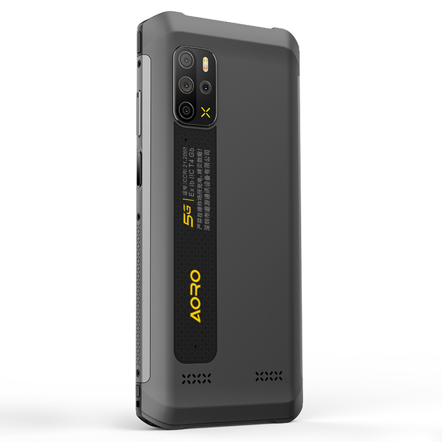 Aoro A12 Dual Sim Android Smartphone 6.517 Inch MIL-STD-810G & IP68 Rugged Waterproof 5G Smart Phone with MT6833 Processor