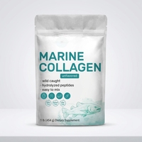 Poudre de protéines pour adultes en marque blanche OEM/ODM, vente chaude, collagène marin hydrolysé, poudre de peptides de collagène multi-collagène
