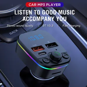 משדר FM לרכב C6 נגן MP3 BT אינטליגנטי