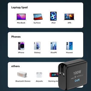 <span class=keywords><strong>Moins</strong></span> <span class=keywords><strong>cher</strong></span> 100W Gan USB C chargeur rapide Type C PD adaptateur d'alimentation de charge pour Macbook Ipad Iphone <span class=keywords><strong>Samsung</strong></span> Galaxy Dell ordinateur <span class=keywords><strong>portable</strong></span> - Product Image 6