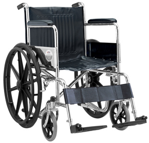 Ruedas Delanteras Sólidas Amortiguadoras de Impactos para Silla de Ruedas Manual Estándar, Diseño Plegable y Portátil para Apartamentos Pequeños - Product Image 2