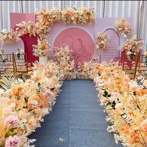 ГИГА 6 футов кремовый искусственный цветок арочный орнамент цветочные композиции Свадебный арочный фон