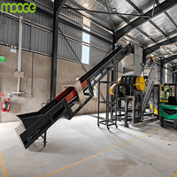 Ligne de recyclage et de lavage automatique de bouteilles PET de 6000 kg/h avec machine de déshydratation