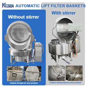 Olla de cocción industrial encamisada de 200L-1000L con mezclador para blanquear, cocinar, vaporizar y hervir mariscos, pasta, salsas, verduras y carne - Product Image 3