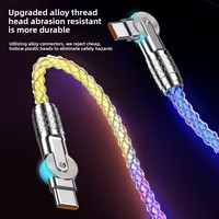 Câble de charge rapide trois-en-un avec connecteurs Micro USB et Type-C 120W en alliage pour transfert de données