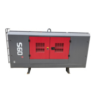 Portable 18-24bar vis compresseur d'air 220V moteur roulement PLC pour forage de roche lubrifié alimenté au gaz 20bar moteur de travail