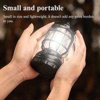 Éclairage d'ambiance portable multifonctionnel rétro USB rechargeable COB LED en ABS, étanche IP44, pour le camping et l'équitation en extérieur