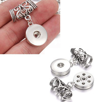 18mm 12mm Druckknopf Basis Leere Löcher DIY Druckknöpfe Anhänger Charm Halskette Armband Schmuck herstellung Zubehör Zubehör