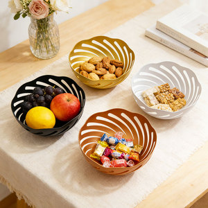 Luxury Metal Fruit <b>Basket</b> Tray Platter Colander Bowl Centerpiece Counter for Fruits, <b>Breads</b>, Vegetables,Snacks - Product Image 2