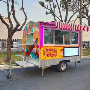 למעלה איכות סין מזון קרח קרוואן משאית קרוואן מזון מסעדה שירות מהיר מזון משאית - Product Image 2