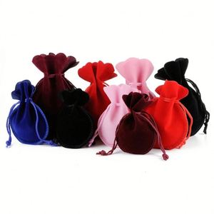 Bolsas de Terciopelo con Cordón para Joyería, Bolsas de Regalo de Terciopelo, Bolsas de Regalo para Navidad y Bodas, Bolsitas Pequeñas - Product Image 1