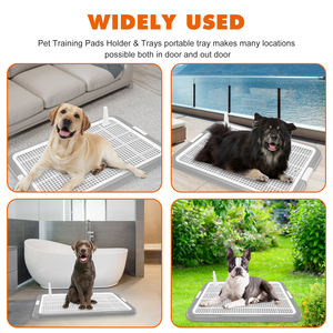 Veelkleurig Hondenpotje Urine Trainingsapparaat Groot Hondentoilet Trainingsbakje Met Urinepadenrek Kleine Middelgrote Honden Binnenshuis - Product Image 2