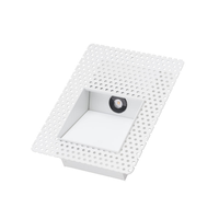 Lampe LED d'intérieur moderne à encastrer 3W IP30 avec détecteur de mouvement activé pour marcher, éclairage mural et d'escalier avec empreinte rectangulaire