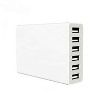 Cargador de Teléfono Móvil de Alta Calidad, 5V 10A, 6 Puertos, Cargador USB Rápido Multipuerto, Estación de Carga para Teléfono y Tableta