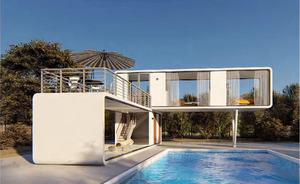 Casa completa Contenedor expandible Cabina subterránea plegable con panel de acero y sándwich Casa de cápsulas espaciales - Product Image 3