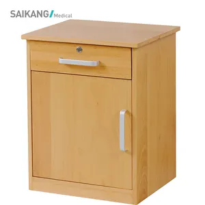 Sks020 gabinetes de cabeceira de madeira sólida hospital