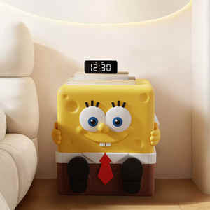 Cartone animato creativo per comodino camera <span class=keywords><strong>da</strong></span> letto per bambini deposito <span class=keywords><strong>SpongeBob</strong></span> cabinato in resina artigianale - Product Image 5