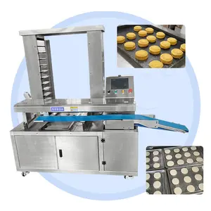 HNOC Full Automatic Maamoul Biscuit Pan Arrange Machine Steamed Bun Mooncake Tray Aligning Machine