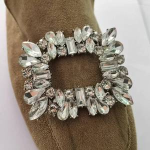 Accessoires de chaussures en métal ornés de strass et de cristaux, motifs floraux, clips de talon, boucles de mariée, pour <span class=keywords><strong>l</strong></span>'approvisionnement transfrontalier - Product Image 4