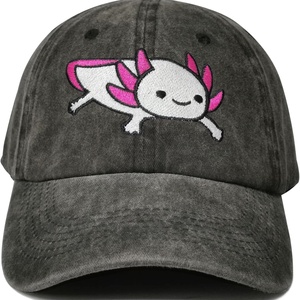 <b>For</b> <b>Hat</b> Sporty Dot Washed Black Embroidered Baseball Cap Adjustable Snapback Cotton Dad <b>Hat</b> <b>for</b> Men & Women - Product Image 4