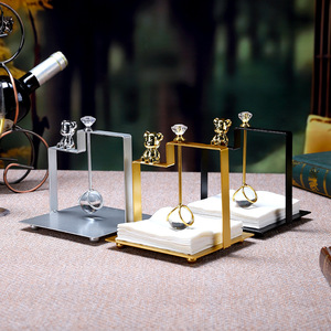 Portarrollos de Papel Cuadrado Mystic Arts, Hierro Plateado, Estilo Europeo, para Restaurantes y Hoteles - Product Image 3