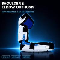 Attelle orthopédique coude-épaule avec cadran d'angle réglable, immobilisateur de bras post-opératoire pour la récupération