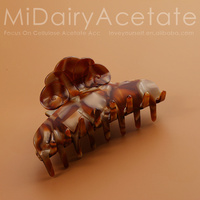 Midairy 9.5cm Haute Qualité Pinzas Para El Cabello Coréennes en Acétate, Grandes Pinces à Cheveux Requin Nuage Tortoise pour Femme 5022