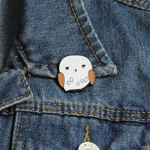Broches Hibou <span class=keywords><strong>Hedwig</strong></span> Mignonnes Style Dessin Animé, Épingles Animaux Tendance, Bijoux, Épingles de Revers en Émail, Badges pour Col de Vestes en Jean, Accessoires de Sac, Cadeaux - Product Image 2