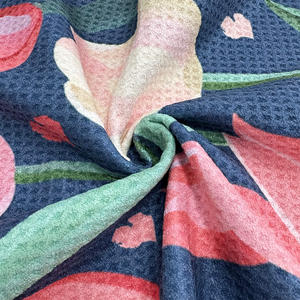 ผ้าเช็ดครัวลายวาฟเฟิลพิมพ์ลายดิจิตอลโลโก้สั่งทำ ผ้าเช็ดจาน ผ้าทำความสะอาดสำหรับห้องครัว - Product Image 4