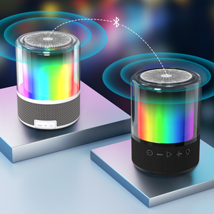 RGB 미니 무선 스피커 LED 라이트 플레이어 야외 파티 컴퓨터 홈 시어터 노래방 휴대용 오디오 10W 출력 전원 DC 전원 - Product Image 3
