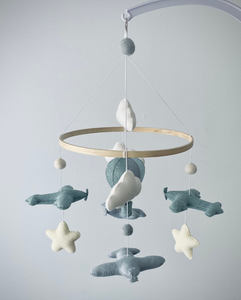 Aereo bambino Mobile vivaio mobile fatto <span class=keywords><strong>a</strong></span> <span class=keywords><strong>mano</strong></span> regalo del bambino mongolfiera Mobile culla Mobile - Product Image 5