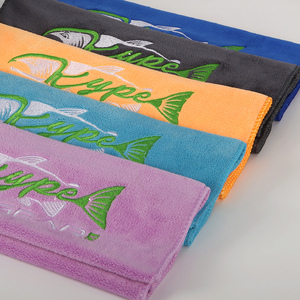 Custom logo Microfiber Polyester Polyamide Athletic Sports Embroidery Fitness <strong>GymTowel</strong> with Zipper Pocket - Product Image 6