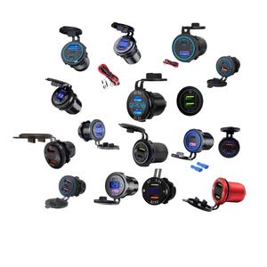 Chargeur de voiture rapide QC3.0 double USB et Type-C, adaptateur d'alimentation 30W avec protection OTP/OVP 12V/24V - Product Image 1