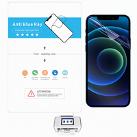 Machine de découpe de films protecteurs d'écran OEM personnalisés en hydrogel mat anti-lumière bleue pour iPhone 15 16 17 Pro Max
