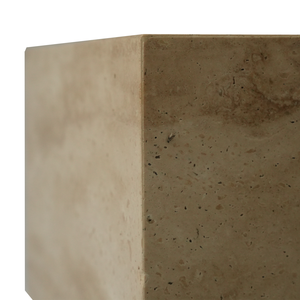 Travertine Cube โต๊ะหินอ่อนข้างโต๊ะข้าง, กล่องเส้นก๋วยเตี๋ยวแบนโต๊ะกาแฟ - Product Image 6