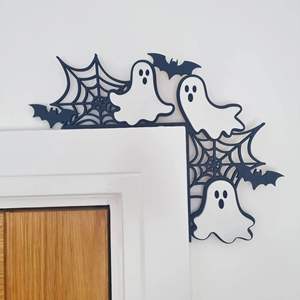 Promotionele Halloween Kerst Ijzeren Kunst Metalen Deur Hoekdecoratie Indoor Top Seizoensversiering - Product Image 5
