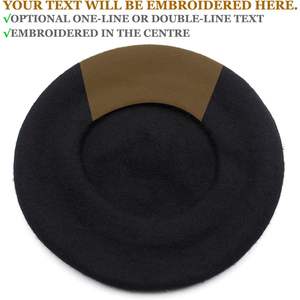 2025 Custom Women's Winter <b>Beret</b> 60% Wool French Artist Basque Beanie Hat with Embroidery Wool & Blends Genre - Product Image 5