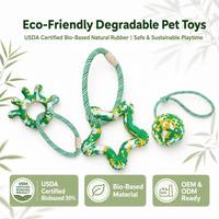 OEM Jouet pour chien balle magique roulante, moderne, écologique, interactif, en caoutchouc mignon de 5 cm, distributeur de friandises quotidien et mangeoire lente à mâcher