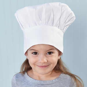 Gorro de Chef Simple, Ecológico, de Sarga Resistente y Duradera para Niños, Uso Doméstico, para Panaderos y Chefs - Product Image 1