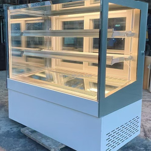 <span class=keywords><strong>Vitrina</strong></span> refrigerada con puerta de vidrio curvada <span class=keywords><strong>vertical</strong></span>, <span class=keywords><strong>vitrina</strong></span> enfriadora de pasteles y <span class=keywords><strong>postres</strong></span> sin escarcha refrigerada por aire - Product Image 5