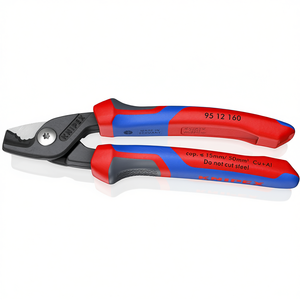 Tijeras para cables Knipex StepCut 95 12 160, cortadoras de alambre de cuarzo y aluminio de 15 mm - Product Image 1