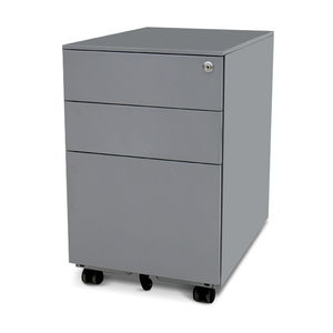 Movable Steel Metal 3 Drawer Colorful Steel Mobile Storage File Cabinet With Wheels